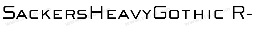 SackersHeavyGothic R字体转换